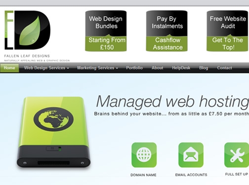 https://www.fallenleafwebdesign.co.uk website