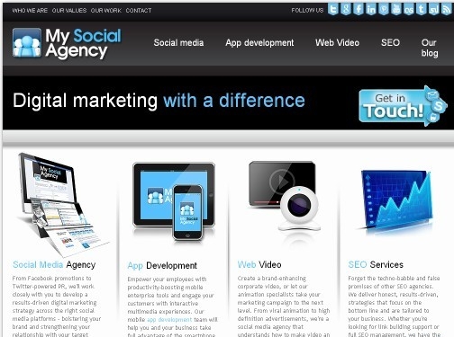 https://www.mysocialagency.com/ website